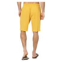 Pantaloncini estivi in cotone gialli con coulisse