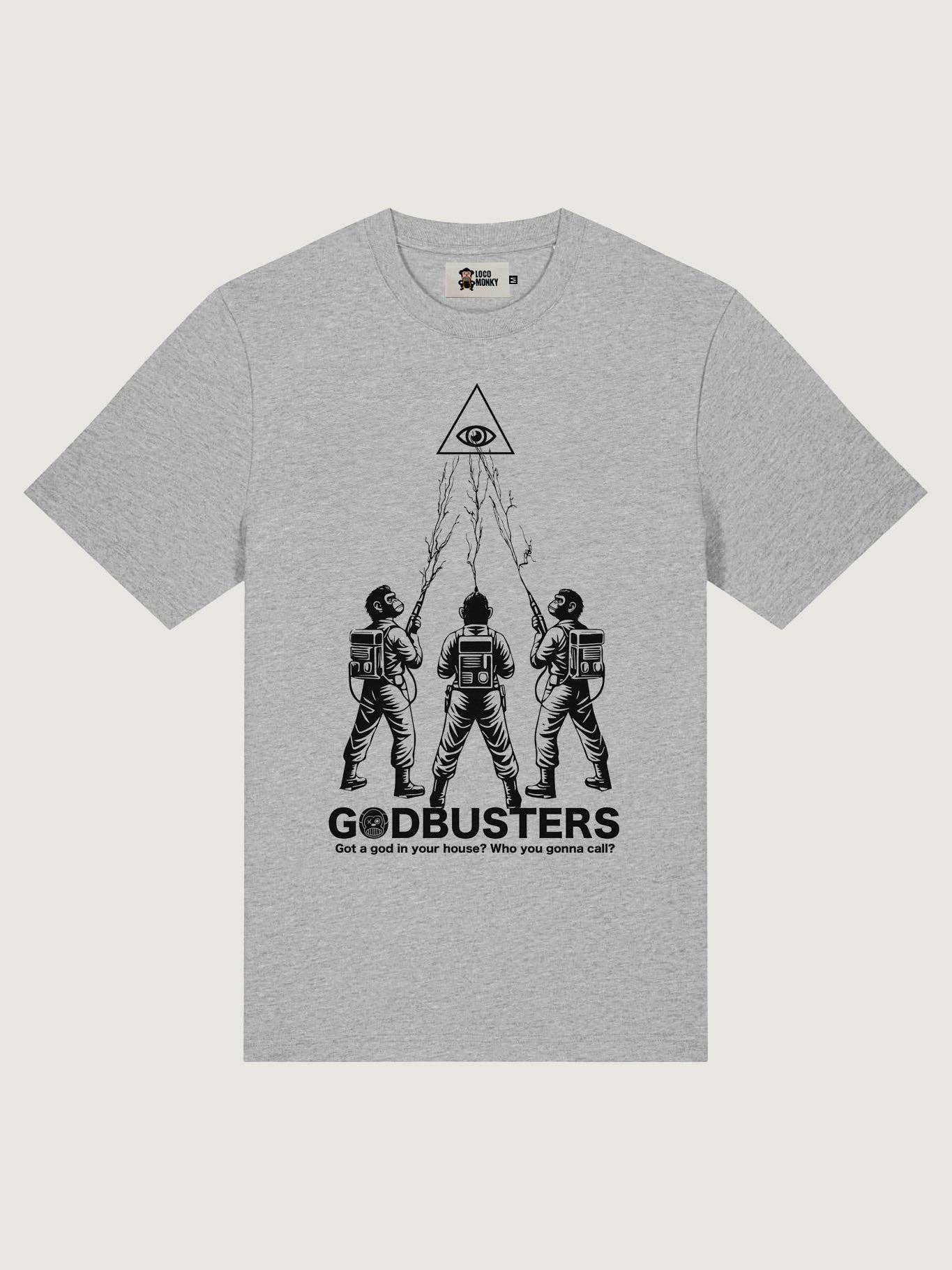 T-shirt unisex Godbusters grigio mélange