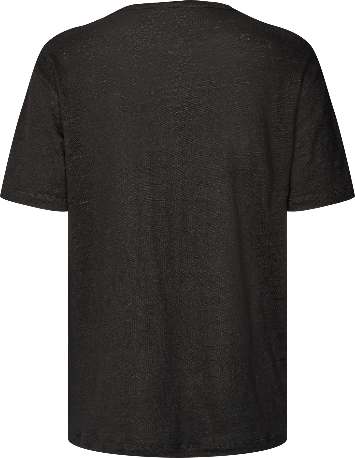 T-shirt Nynne in lino nera