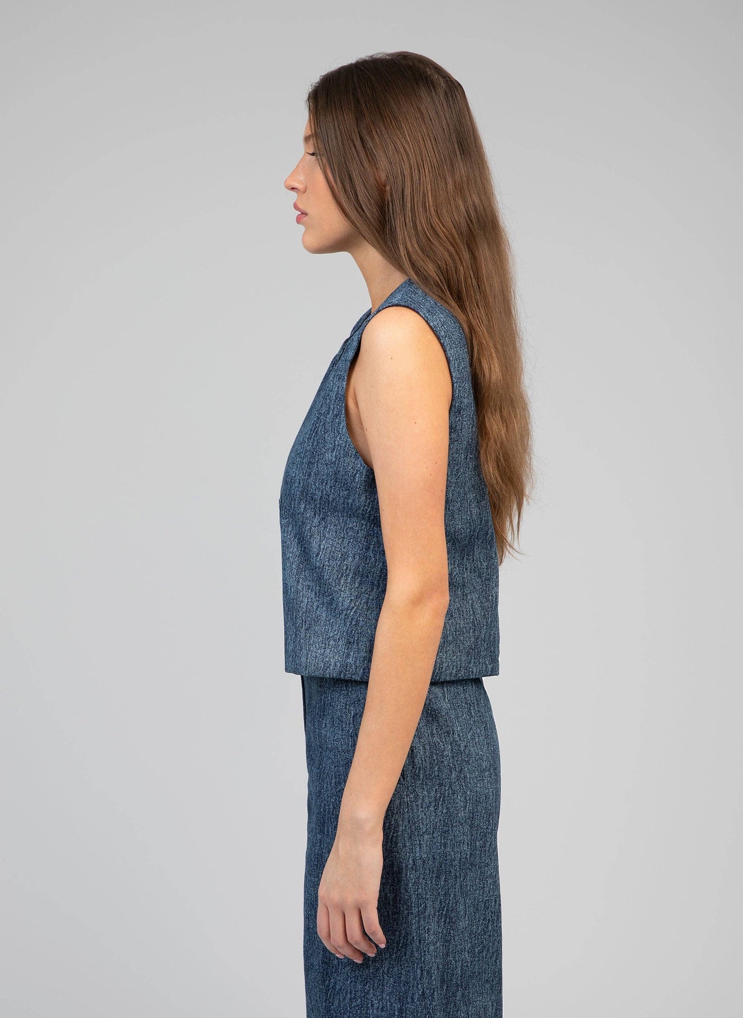 Gilet in denim Harper