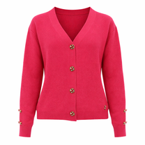 Cardigan in maglia con bottoni gioiello