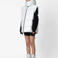 Gilet imbottito oversize con cappuccio staccabile