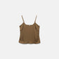 Top minimal con spalline regolabili e scollo quadrato