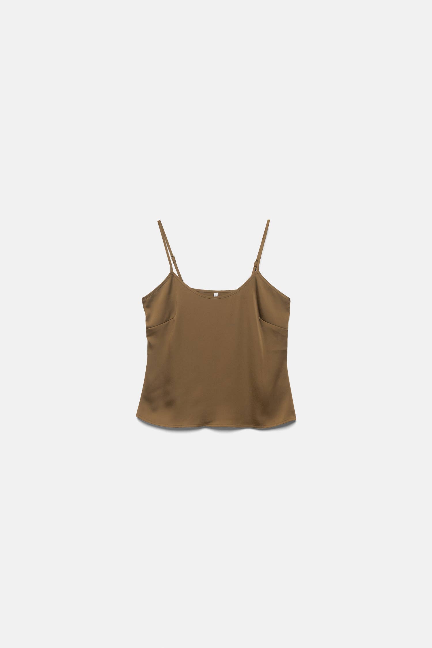 Top minimal con spalline regolabili e scollo quadrato