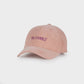 Cappellino rosa in velluto a coste