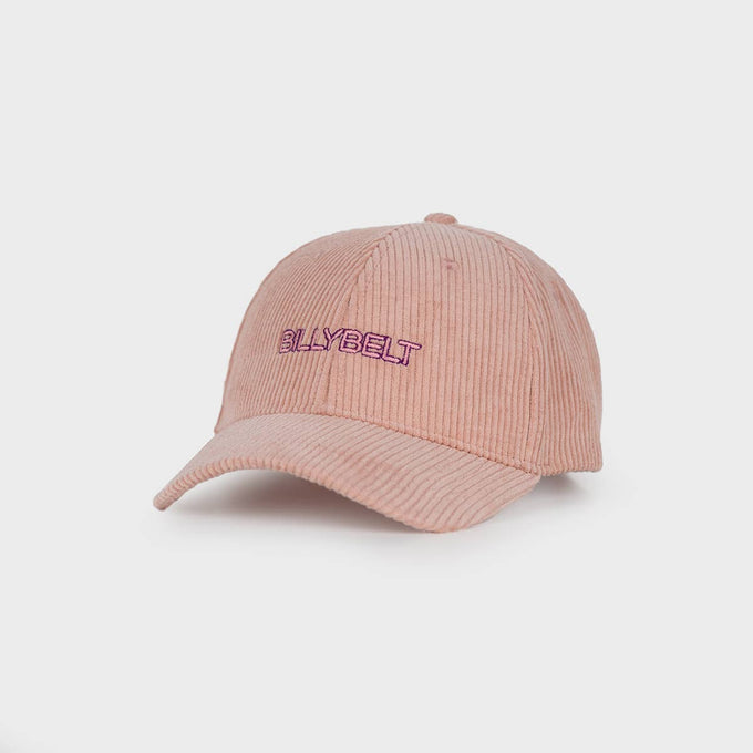 Cappellino rosa in velluto a coste