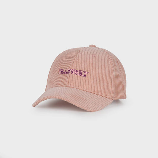 Cappellino rosa in velluto a coste