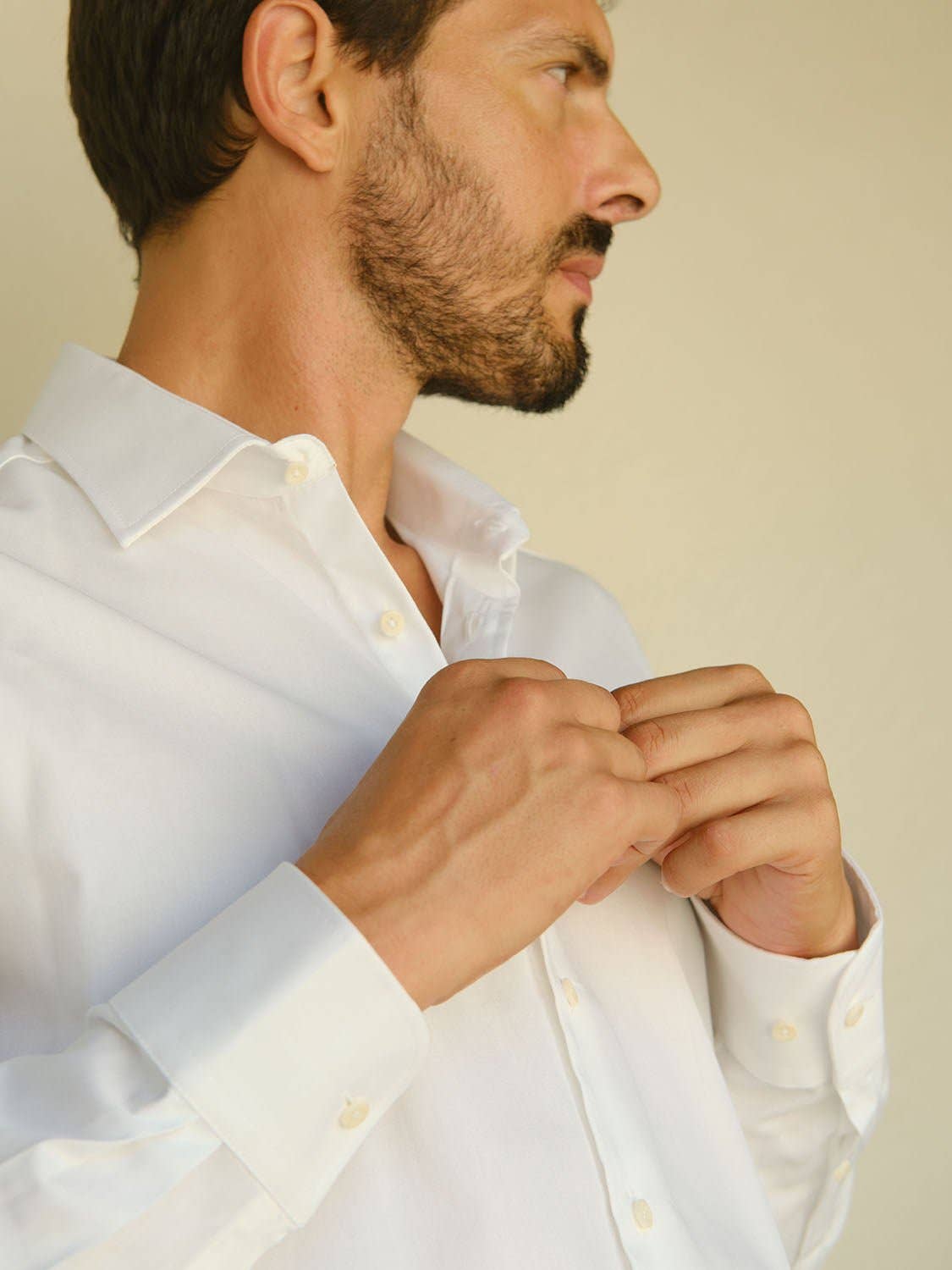 Camicia bianca regular fit da uomo