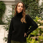 Maglione dolcevita in maglia Matis con polsini a bottoni