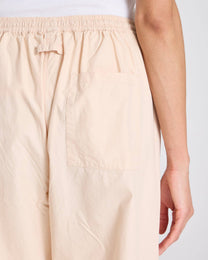Pantaloni Thilde in popeline di cotone biologico grigio fumo