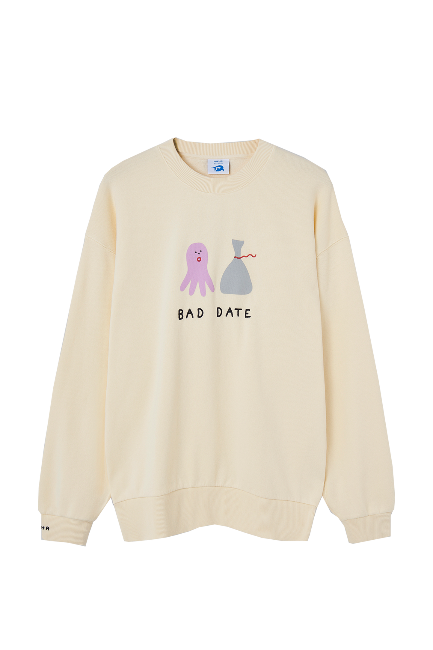 Felpa in cotone biologico Bad Date