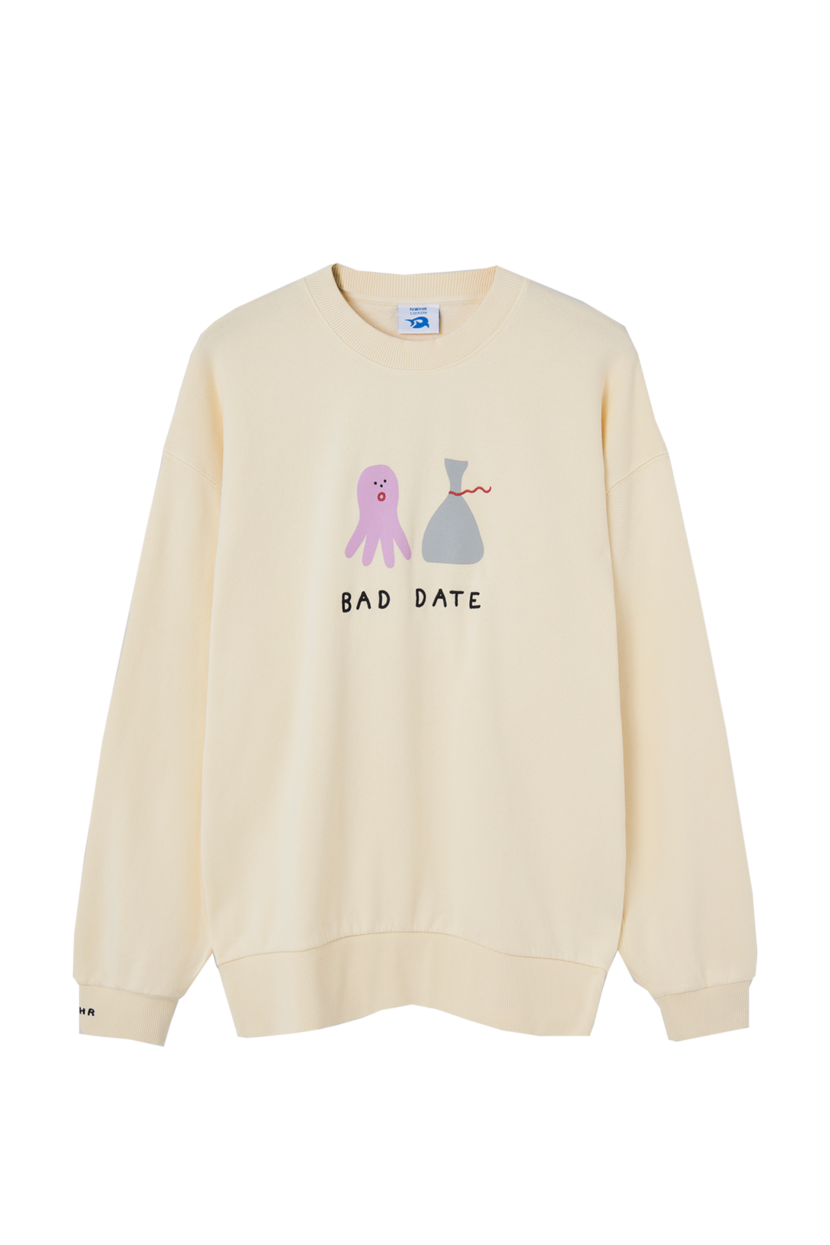 Felpa in cotone biologico Bad Date