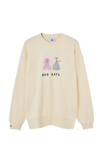 Felpa in cotone biologico Bad Date