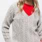 Maglione strutturato con scollo a V