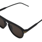 Occhiali da sole unisex polarizzati neri Larsen