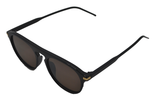 Occhiali da sole unisex polarizzati neri Larsen