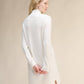 Abito midi in misto cashmere con collo alto