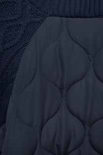 Maglione a maglia strutturata con retro imbottito