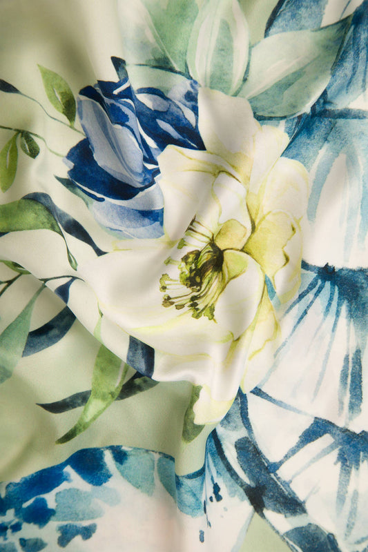 Foulard con stampa marina