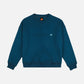Felpa essenziale oversize da donna in cotone organico blu zaffiro