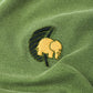 T-shirt pigmentata Confitera verde con stampa palmata