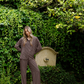 Pantaloni relaxed fit in viscosa stampata
