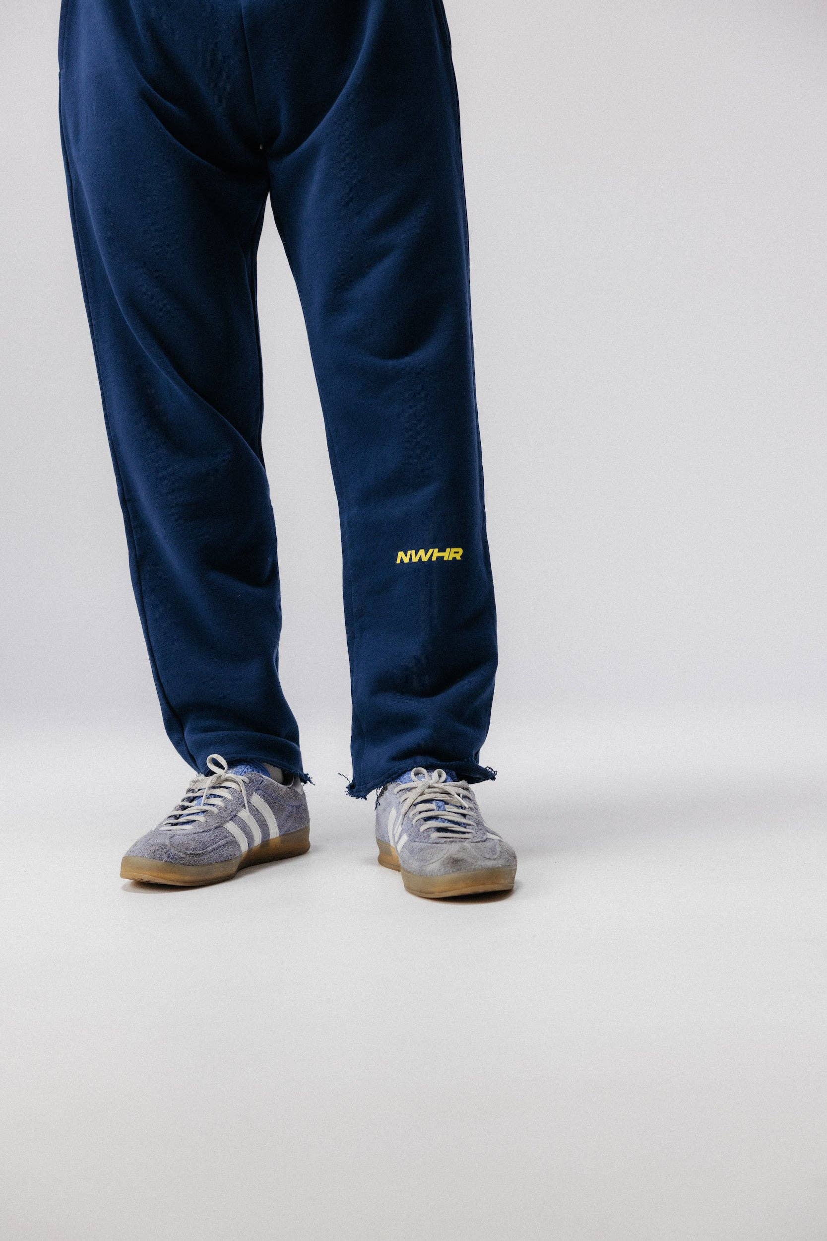 Pantaloni jogger soft navy in cotone organico