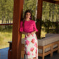 Maglia in cotone con maniche a balze