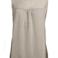 Top in lino con inserto in pizzo da donna