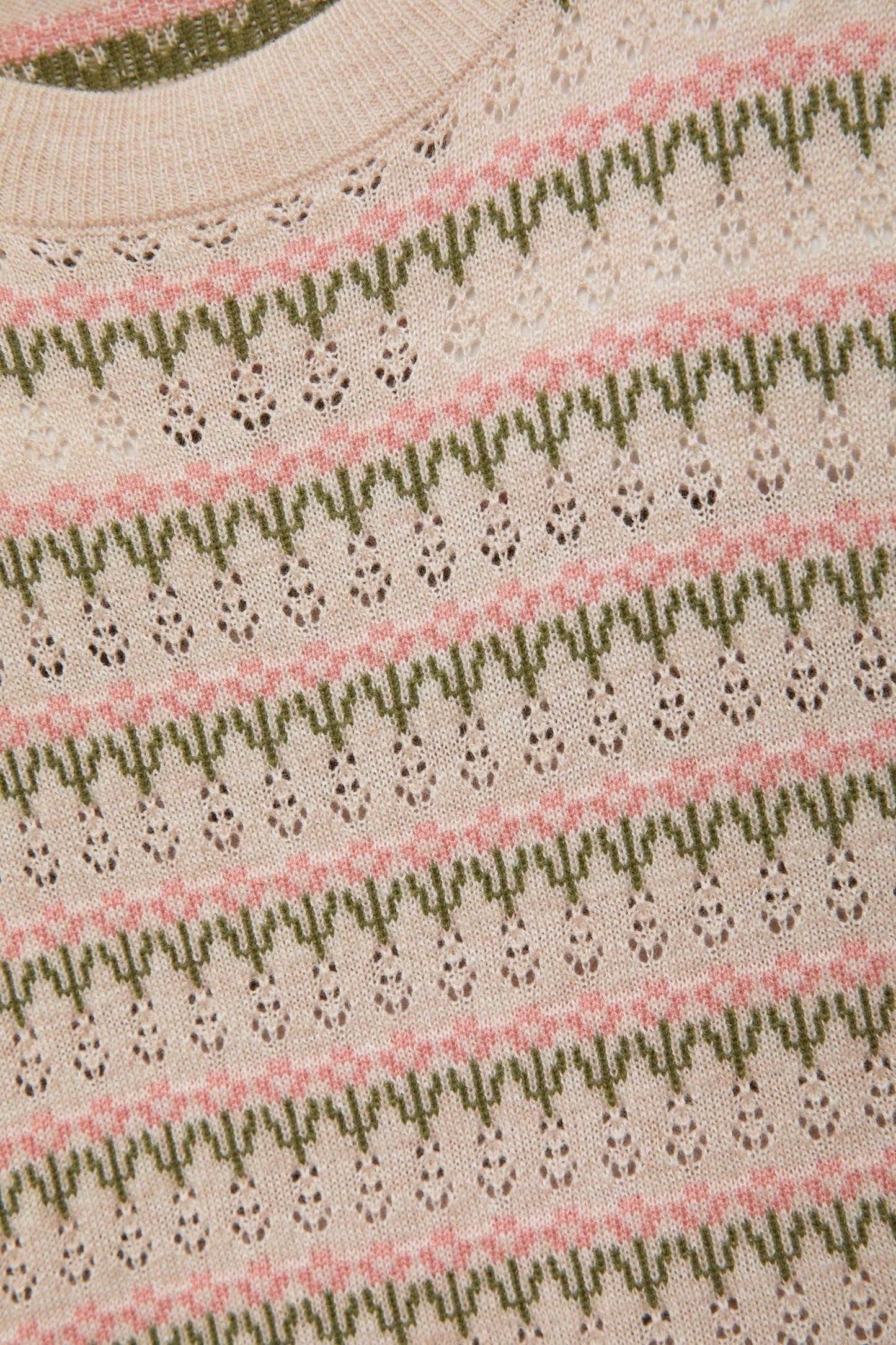 Maglione jacquard a righe