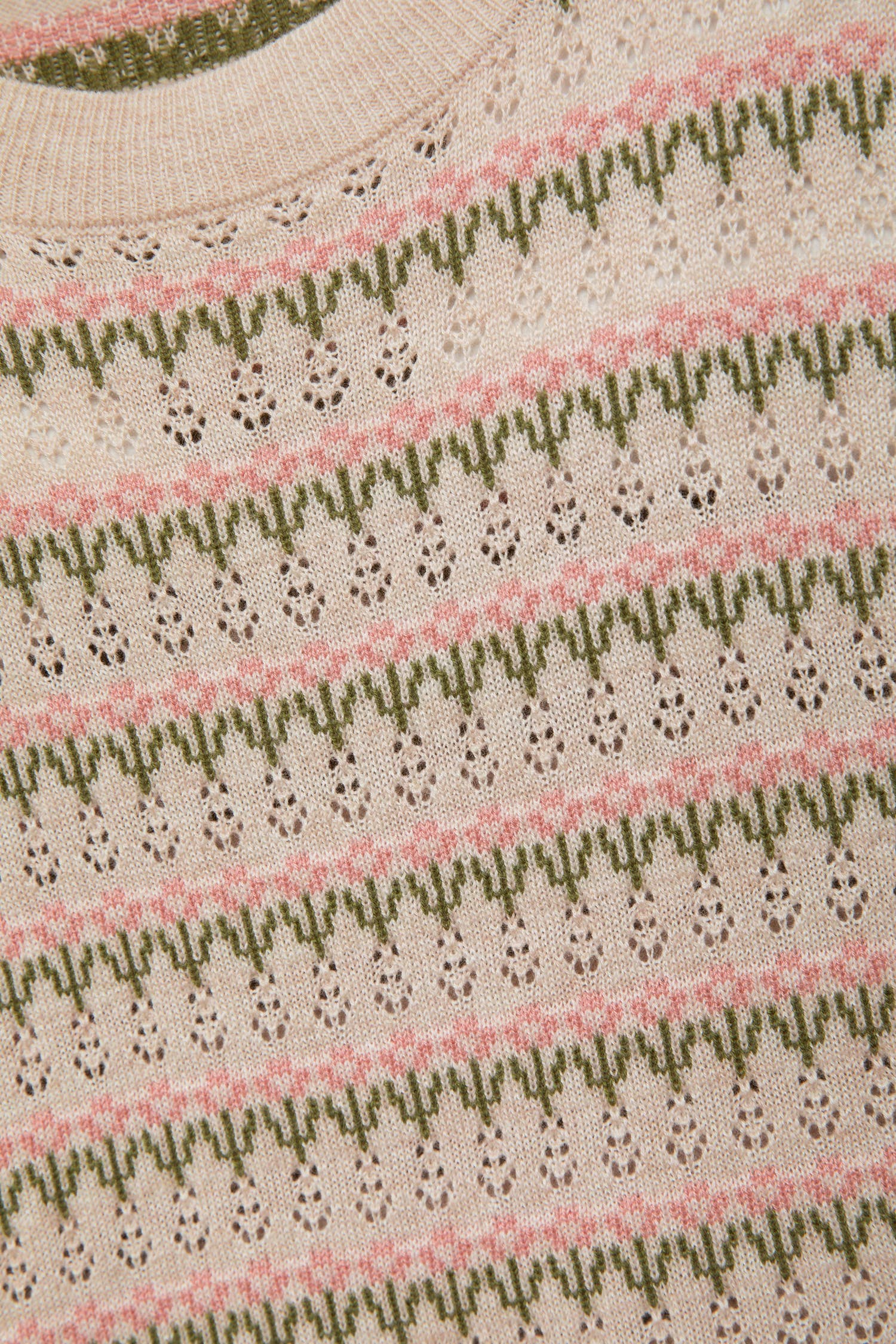 Maglione jacquard a righe