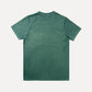 T-shirt tinta a pigmento verde con taschino