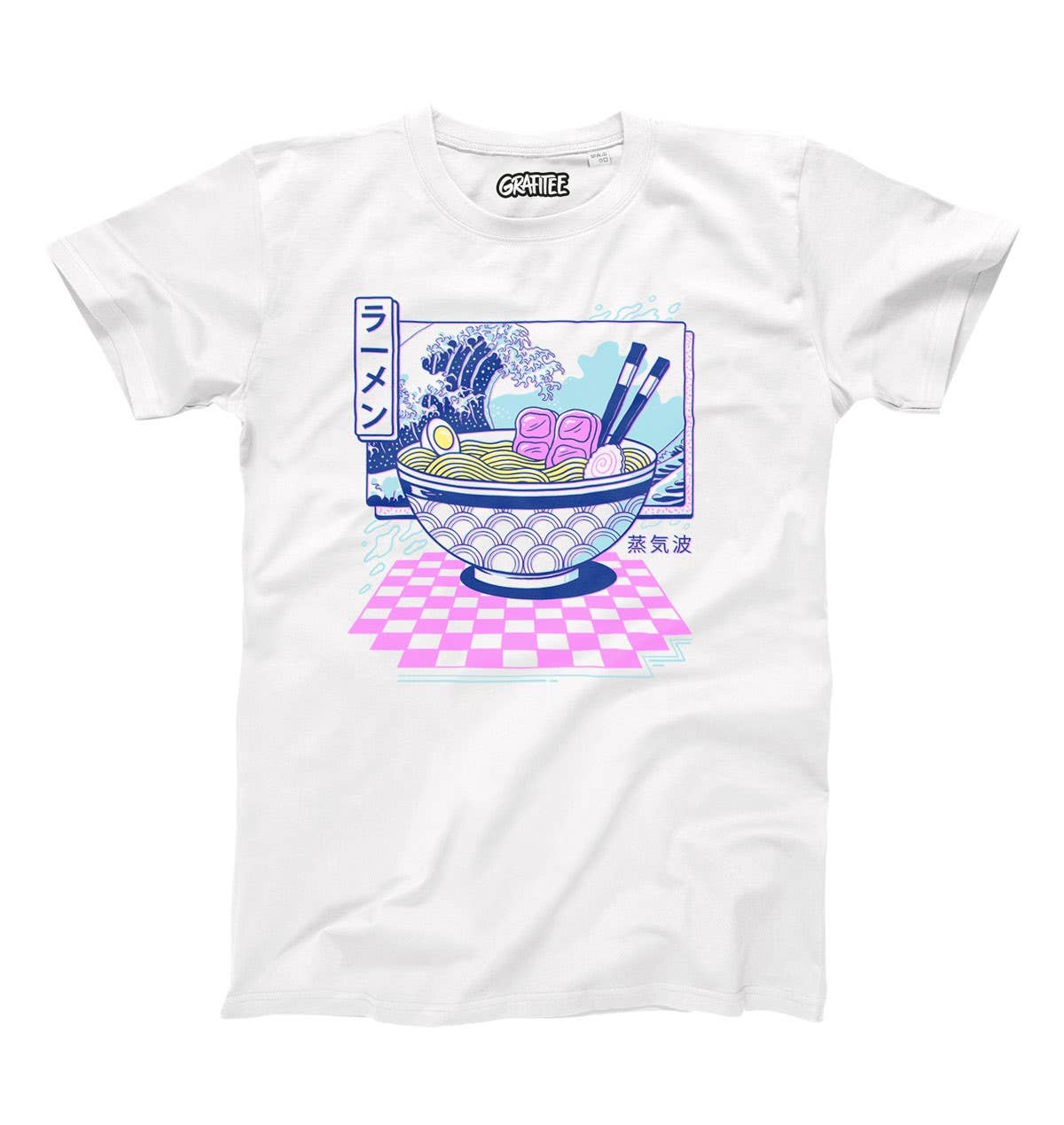 T-shirt Vaporwave Ramen in cotone biologico