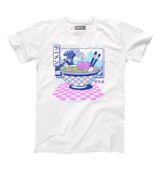 T-shirt Vaporwave Ramen in cotone biologico