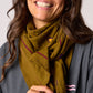 Foulard donna in cotone biologico Lise color kaki