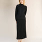 Gonna traforata in misto cashmere con maglia 3D