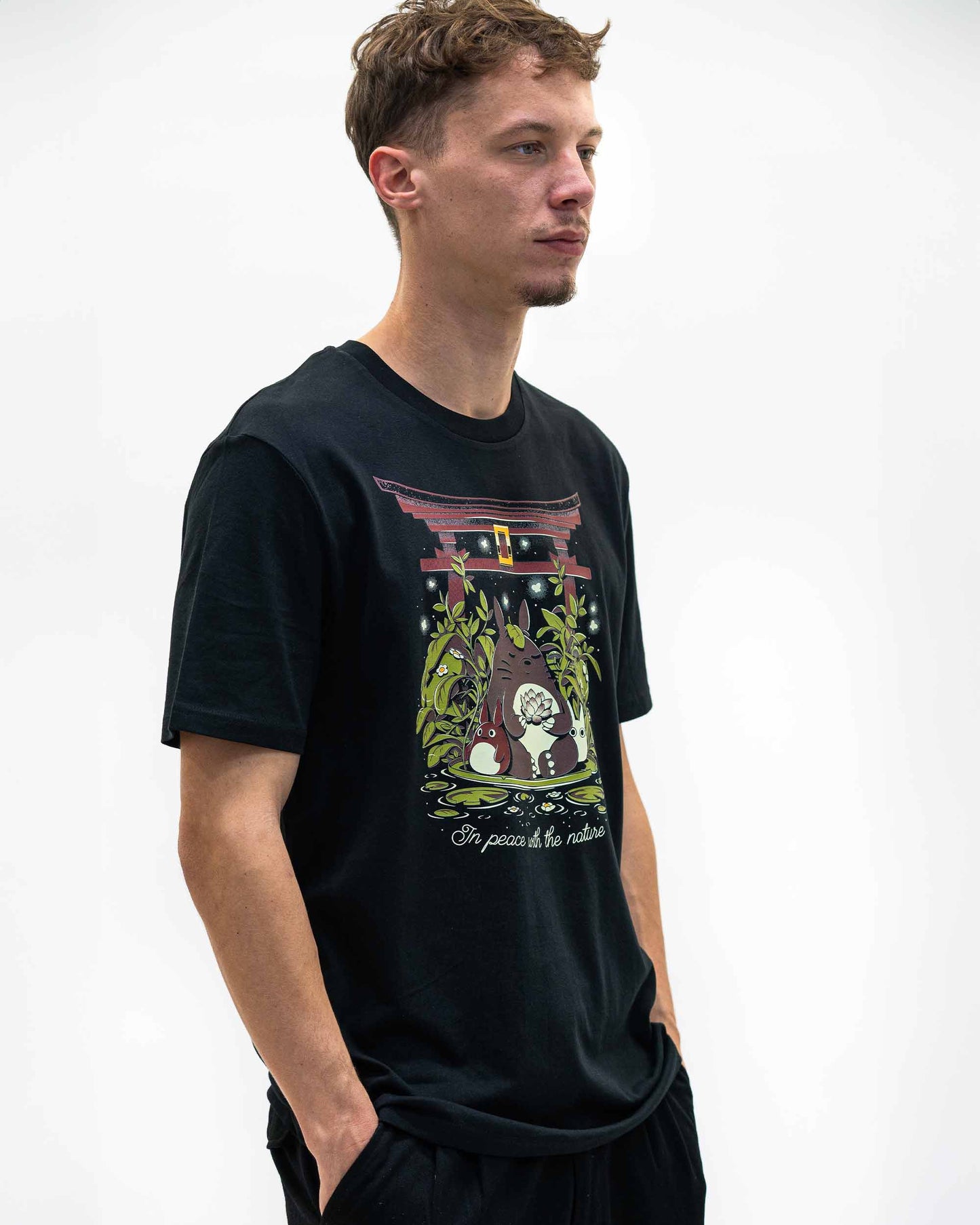 T-shirt anime Totoro in cotone biologico