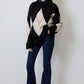 Maglione in maglia argyle oversize