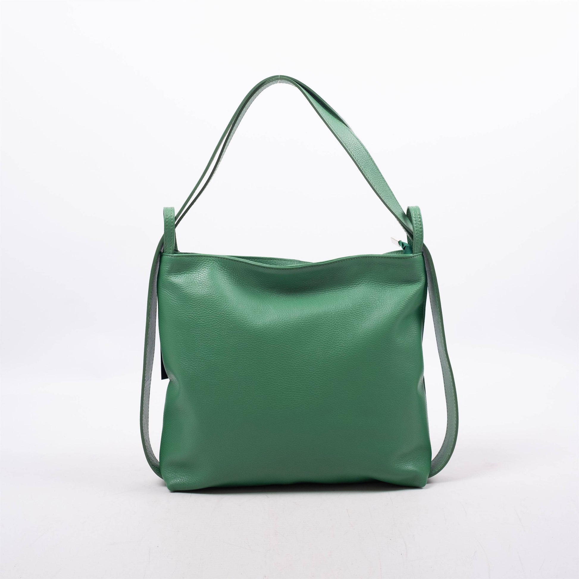 Borsa in pelle convertibile a spalla e zaino