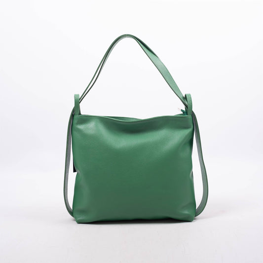 Borsa in pelle convertibile a spalla e zaino