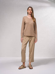 Maglione basic in maglia fine girocollo