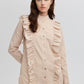 Camicia a righe con balze