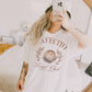 T-shirt Oversize Grafica “Cafecito Social Club” in Cotone