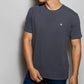 T-shirt antimacchia grigio scuro da uomo