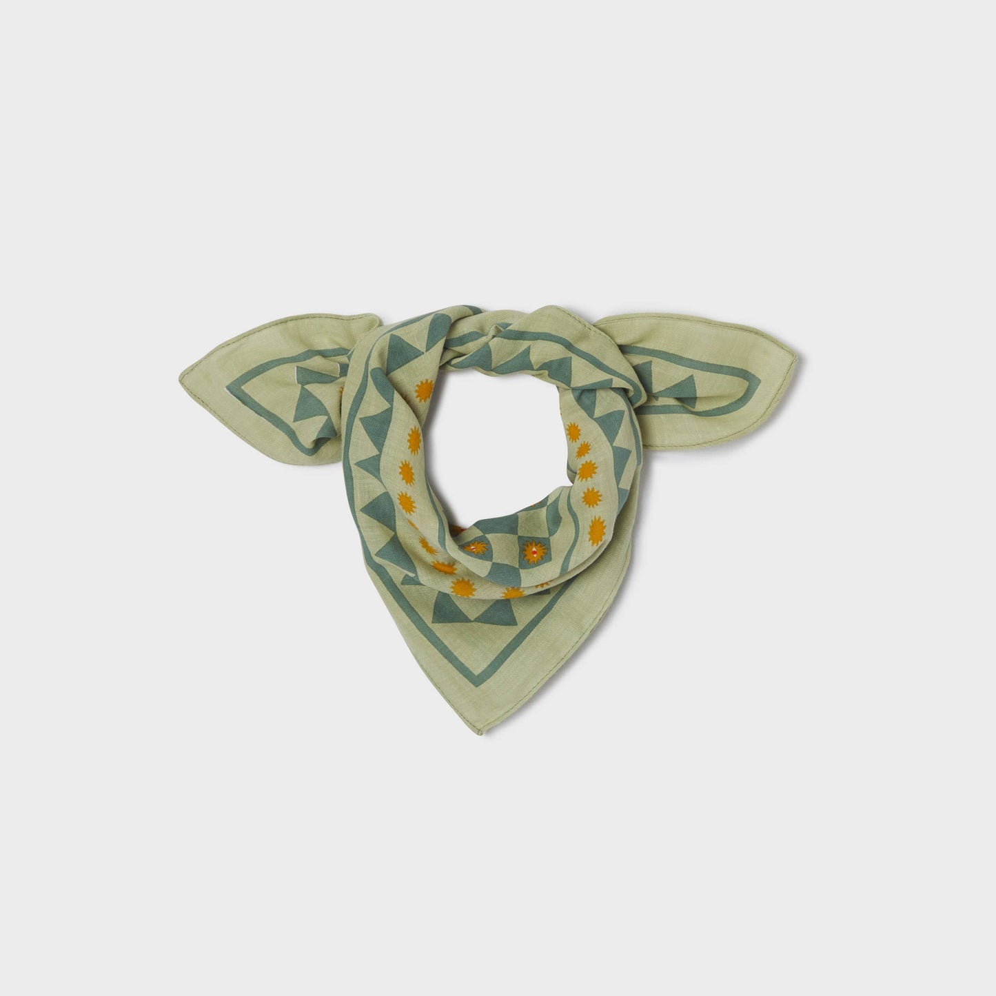 Foulard in cotone biologico Romane verde