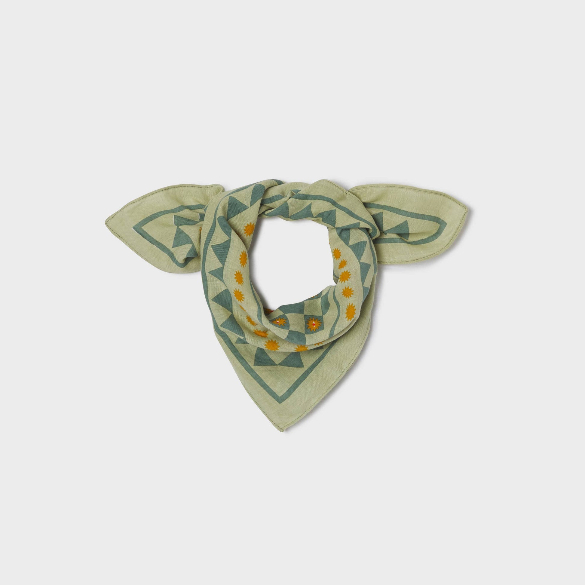 Foulard in cotone biologico Romane verde