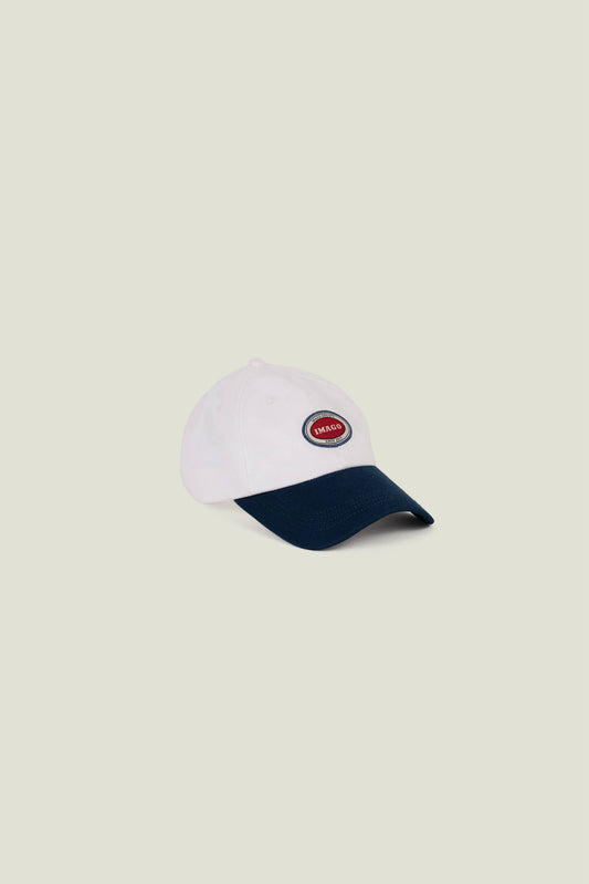 Cappellino baseball rétro in cotone con visiera bicolore