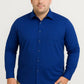 Camicia blu royal comfort taglie forti