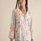 Camicia pigiama floreale in viscosa