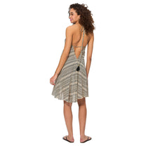 Abito corto estivo boho in cotone con scollo a V